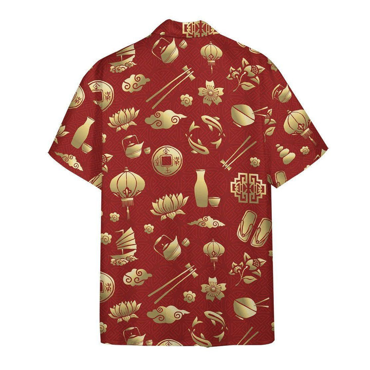 Gold Asian Culture Hawaiian Shirt | For Men & Women | HL1178-BehighStyle