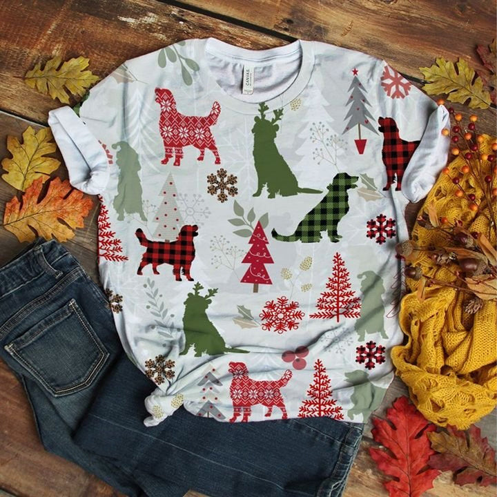 Golden Retriever Christmas 3D All Over Print | For Men & Women | Adult | HP1967-BehighStyle