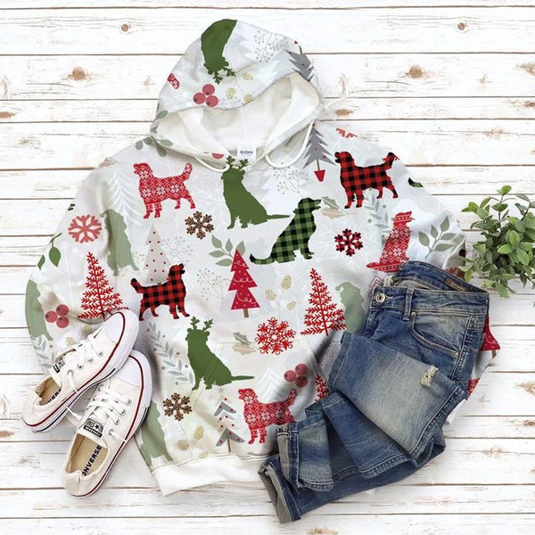 Golden Retriever Christmas 3D All Over Print | For Men & Women | Adult | HP1967-BehighStyle
