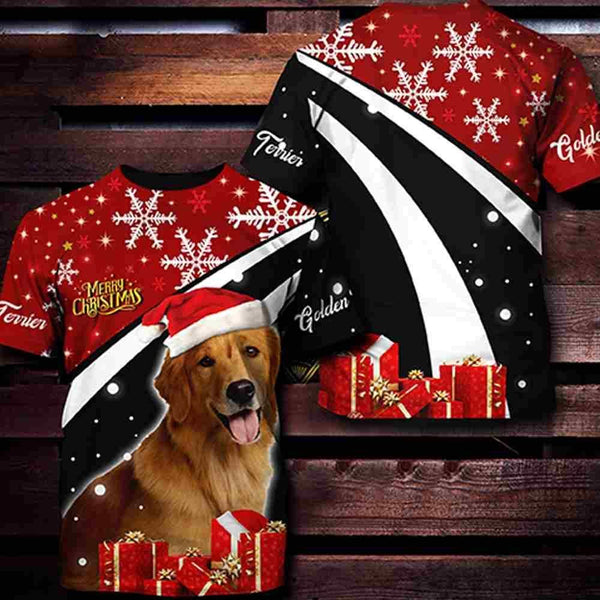 Golden Retriever Christmas 3D All Over Print | For Men & Women | Adult | HP2005-BehighStyle