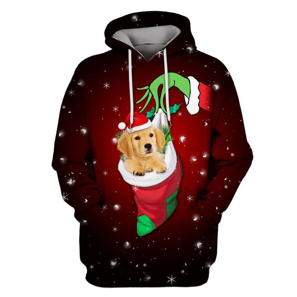 Golden Retriever Merry Christmas 3D All Over Print | For Men & Women | Adult | HP1886-BehighStyle