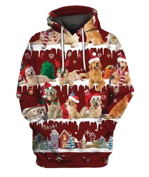 Golden Retriever Snow Christmas 3D All Over Print | For Men & Women | Adult | HP2032-BehighStyle