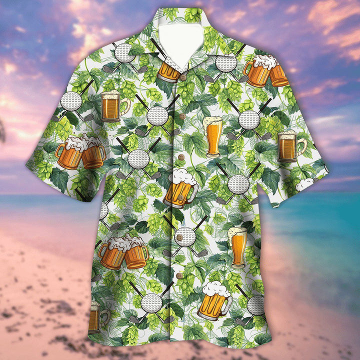 Golf And Beer Aloha Hawaiian Shirt | For Men & Women | HW779-BehighStyle