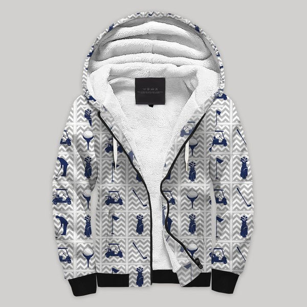 Golf Life Fleece Zip Hoodie All Over Print | FZ753