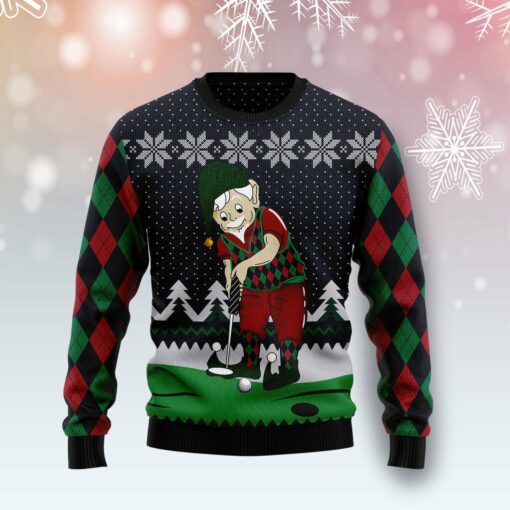 Golf Lover Ugly Christmas Ugly Christmas Sweater | Adult | US1674