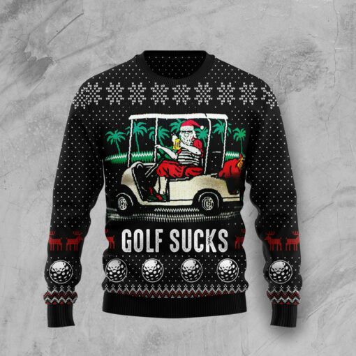 Golf Sucks Ugly Christmas Sweater | Adult | US1715