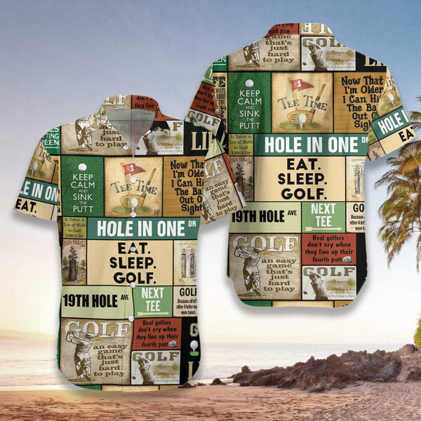 Golf Vintage Aloha Hawaiian Shirt | For Men & Women | HW1114-BehighStyle