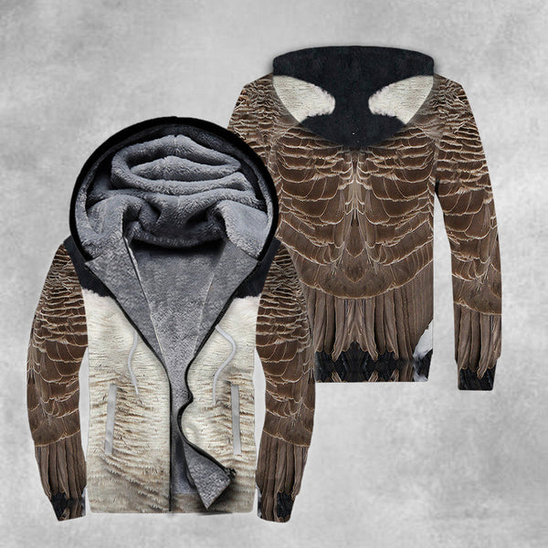 Goose Jumper Fleece Zip Hoodie All Over Print | FZ402