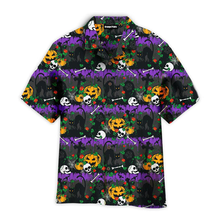 Gothic Halloween Graveyard Scary Holiday Hawaiian Shirt | For Men & Women | HW2621-BehighStyle