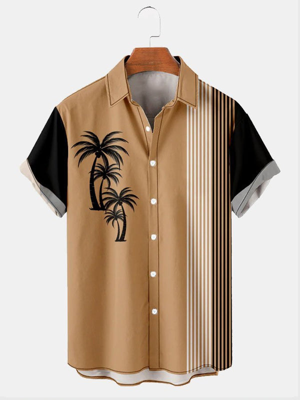 Gradient Casual Coconut Tree Hawaiian Shirt | HW3019