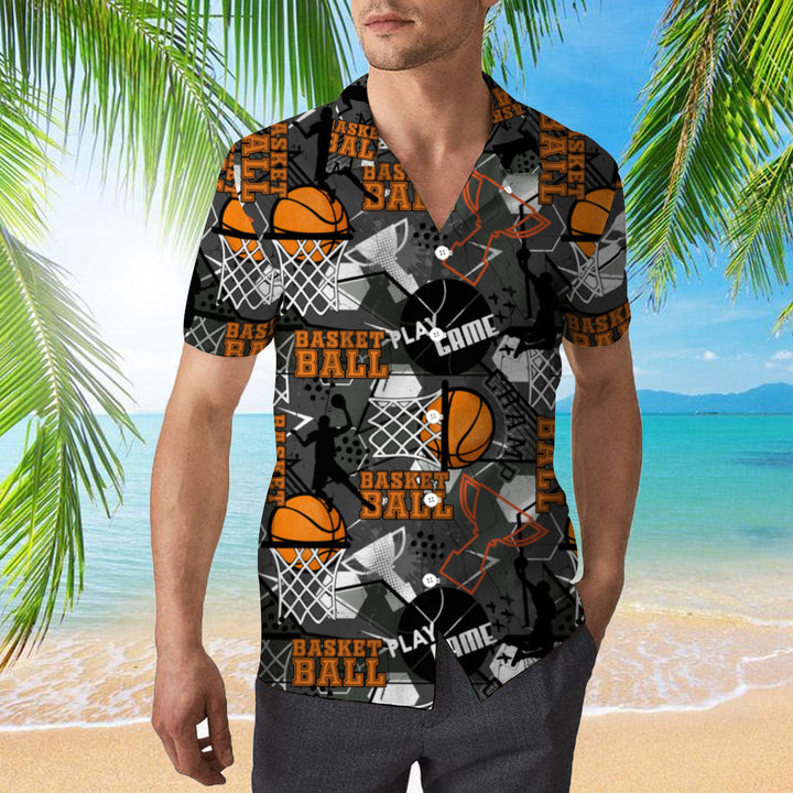 Gray Baseketball Champion Hawaiian Shirt | For Men & Women | HW422-BehighStyle