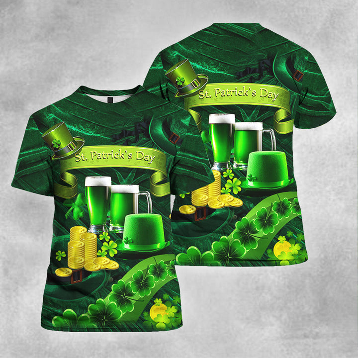 Green Beer St. Patrick's Day 3D All Over Print | For Men & Women | Adult | HP1289-BehighStyle