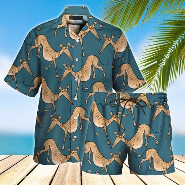 Greyhound Hawaiian Shirt Set | For Men & Women | HS150-BehighStyle