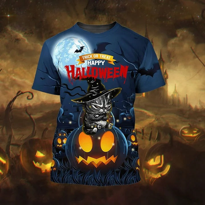 Grumpy Cat Witch Hat Trick Or Treat Happy Halloween 3D All Over Print | For Men & Women | Adult | HP2048-BehighStyle