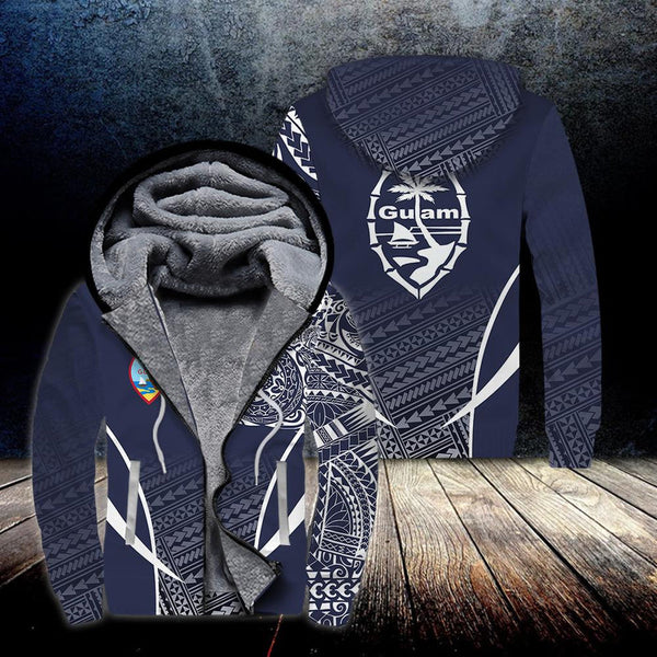Guam Tree Fleece Zip Hoodie All Over Print | FZ455