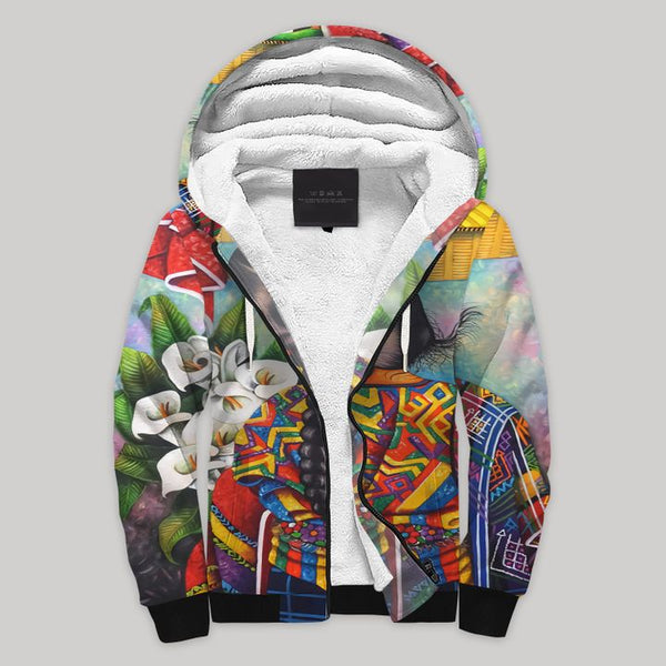 Guatemala Sherpa Fleece Zip Hoodie All Over Print | FZ675