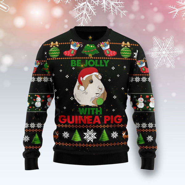 Guinea Pig Be Jolly Christmas Ugly Christmas Sweater | For Men & Women | Adult | US1187-BehighStyle