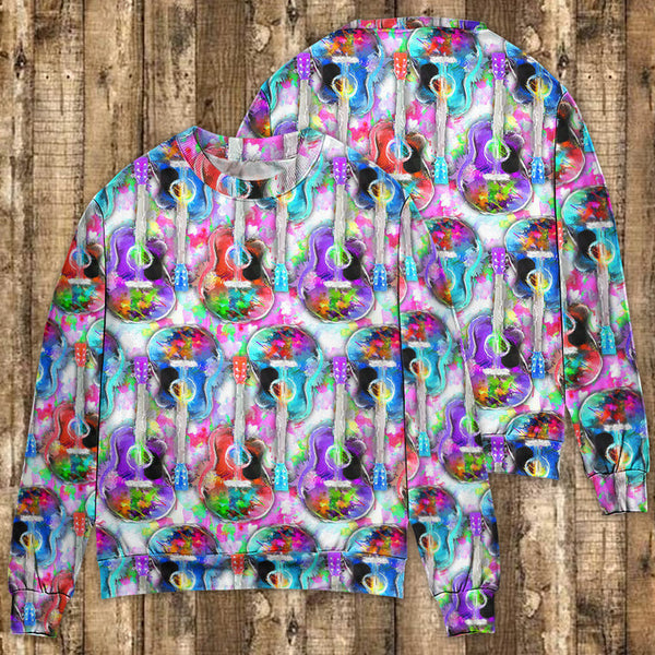 Guitar Mix Color Art Style 3D All Over Print | Adult | HP3042