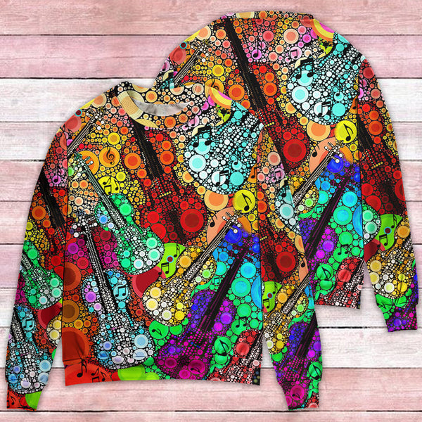 Guitar Scroll Bubble Colorful 3D All Over Print | Adult | HP3040