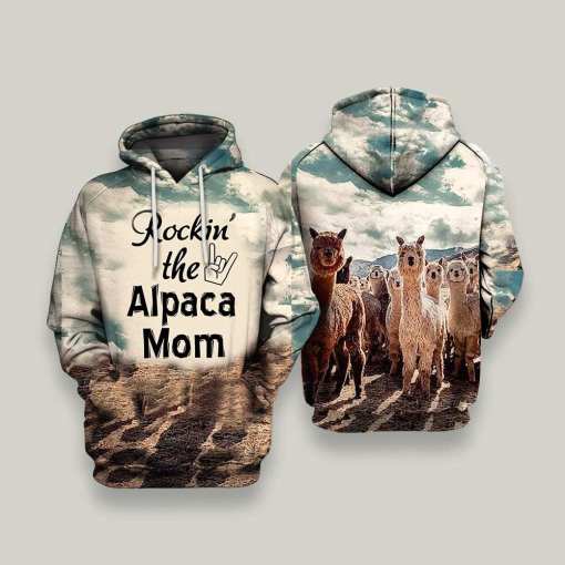 H Rockin The Alpaca Mom 3D All Over Print | For Men & Women | Adult | HP1156-BehighStyle