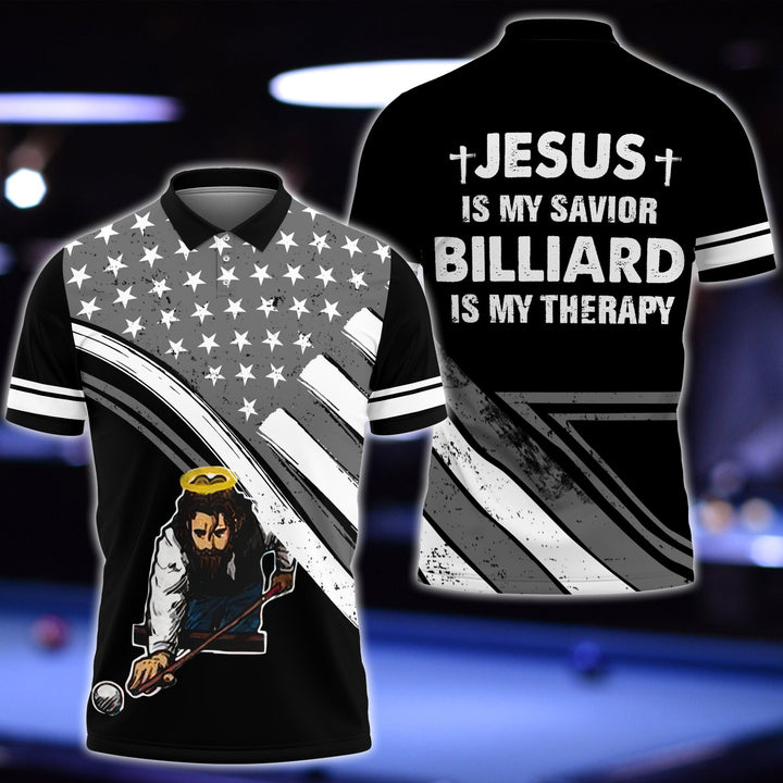 Maxcorners Billiard Jesus Is My Savior Unisex Shirt