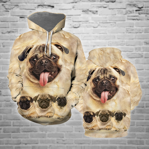 Pug Dog Mom 3D All Over Print | Adult | HP1223