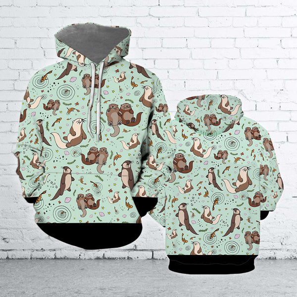 Sea Otters 3D All Over Print | Adult | HP3174