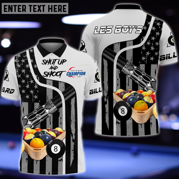 Maxcorners Billiards Expertise Personalized Name 3D Shirt For Michel Vallières