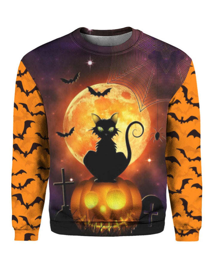 HaHappy Halloween With Black Cat 3D All Over Print | For Men & Women | Adult | HP1732-BehighStyle