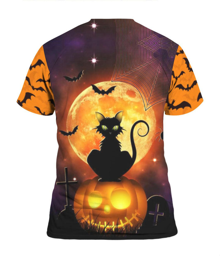 HaHappy Halloween With Black Cat 3D All Over Print | For Men & Women | Adult | HP1732-BehighStyle