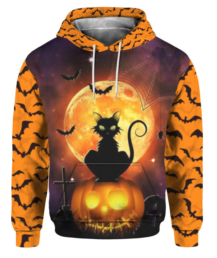 HaHappy Halloween With Black Cat 3D All Over Print | For Men & Women | Adult | HP1732-BehighStyle