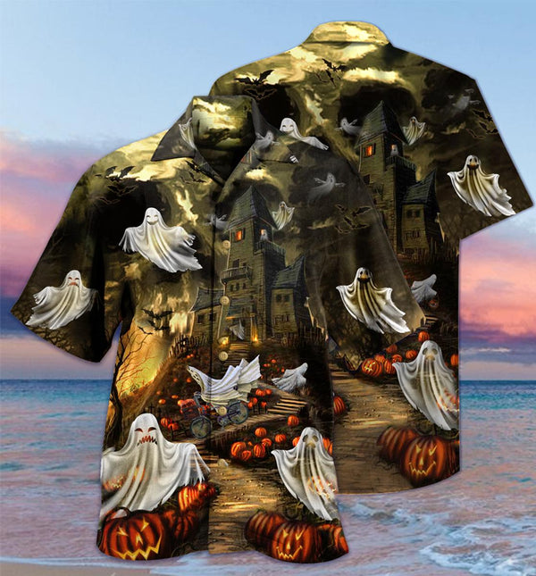 Halloween And Ghost Hawaiian Shirt | HW3079