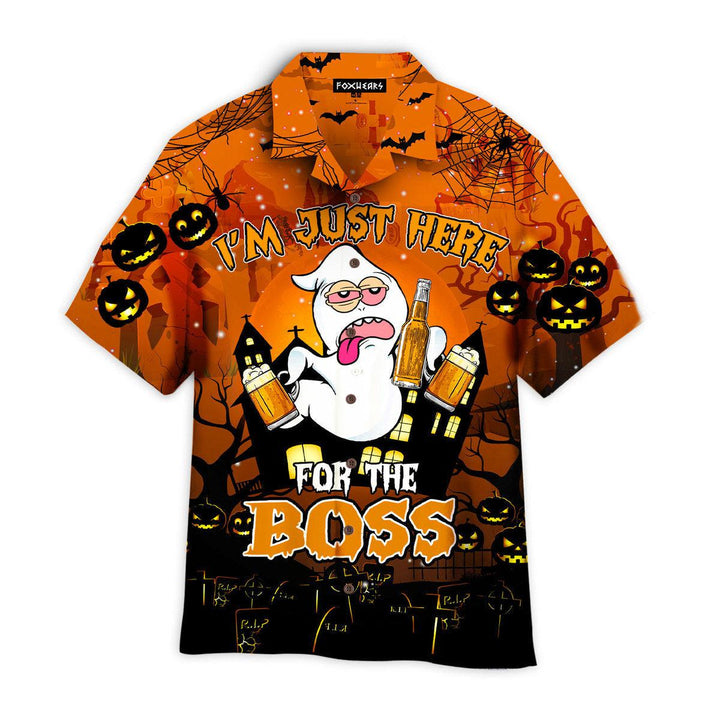 Halloween Boo Drink Beer Hawaiian Shirt | For Men & Women | HW2639-BehighStyle