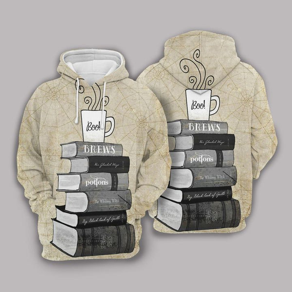 Halloween Books And Coffee 3D All Over Print | For Men & Women | Adult | HP1390-BehighStyle