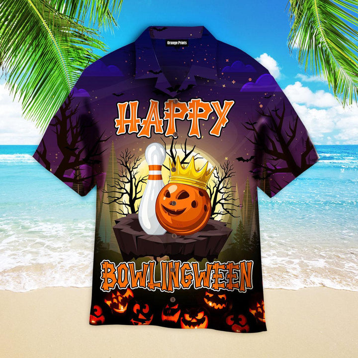 Halloween Bowling Happy Bowlinween Hawaiian Shirt | For Men & Women | HW2594-BehighStyle