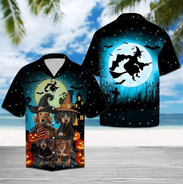 Halloween Dachshund Family Hawaiian Shirt | For Men & Women | HW2811-BehighStyle