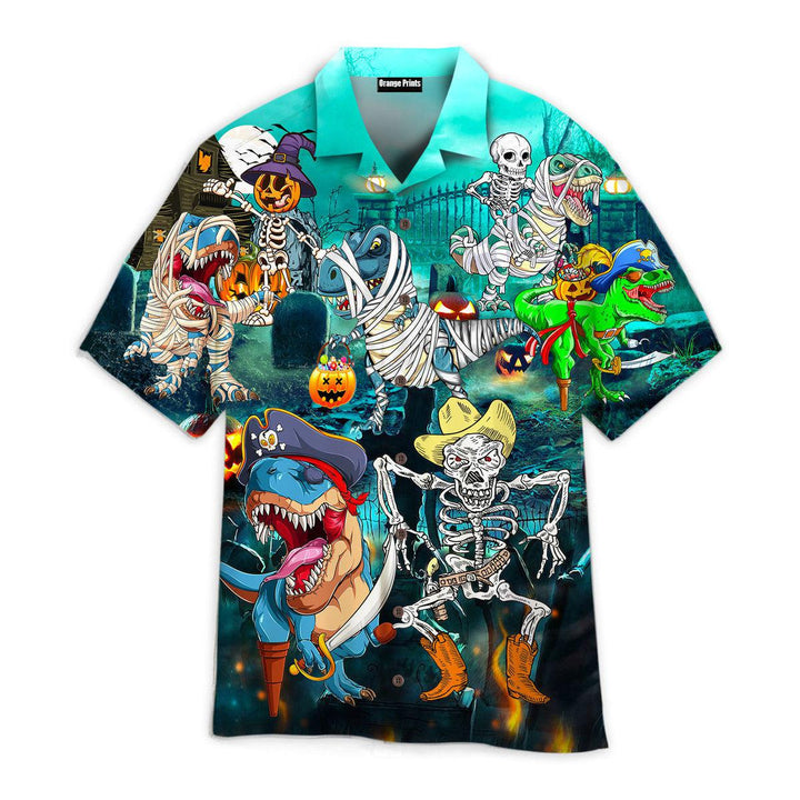 Halloween Dinosaur Scary Party Hawaiian Shirt | For Men & Women | HW2632-BehighStyle