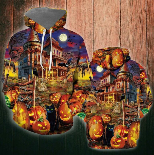 Halloween Haunted House 3D All Over Print | Adult | HP2656