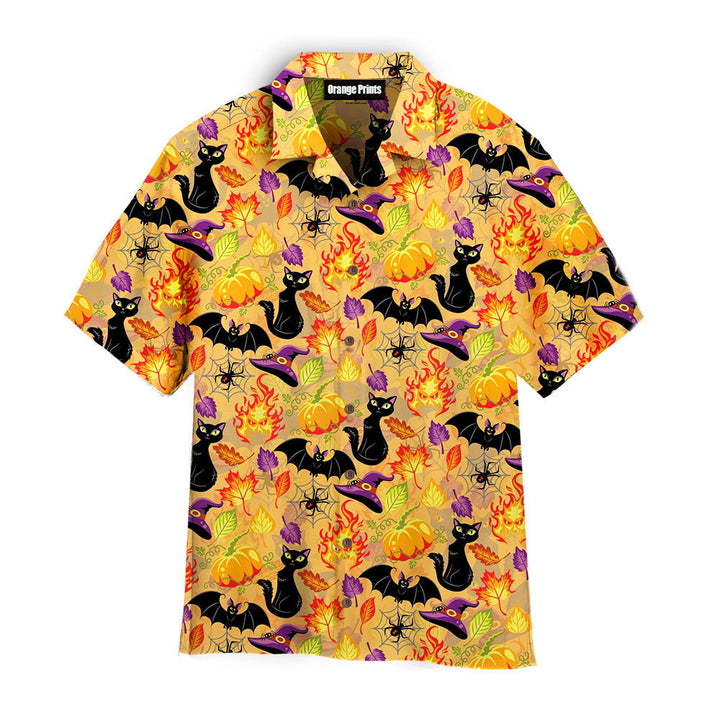 Halloween Horror Queen Cat Hawaiian Shirt | For Men & Women | HW2576-BehighStyle