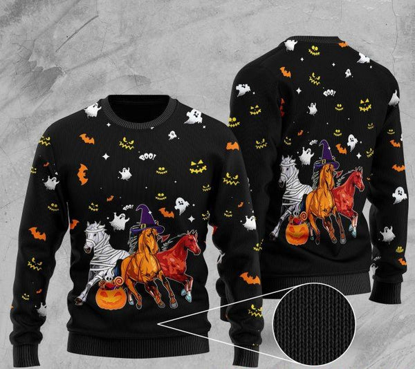 Halloween Horse Ugly Christmas Sweater | Adult | US1657