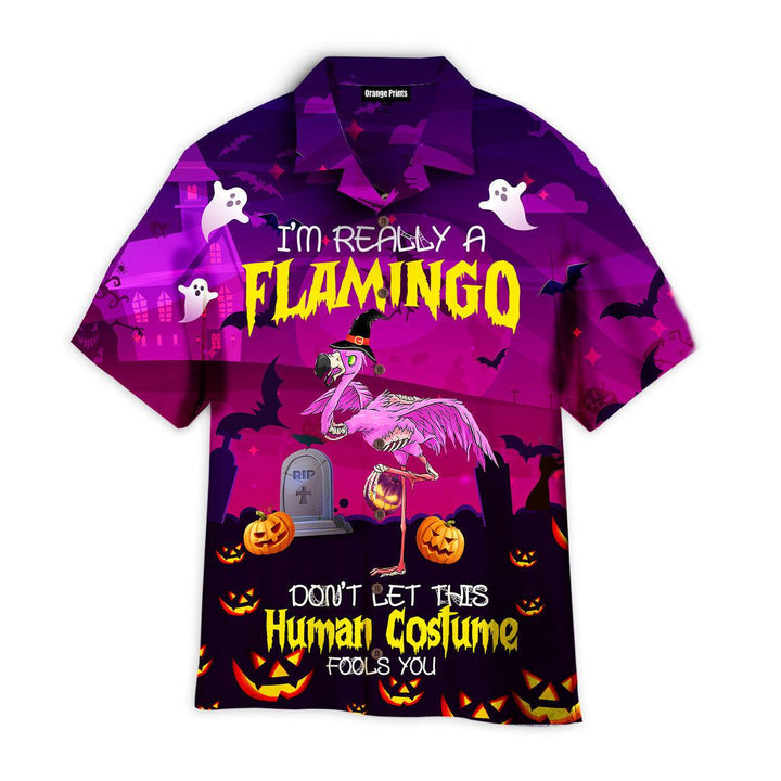 Halloween I’m Really A Flamingo Hawaiian Shirt | For Men & Women | HW2603-BehighStyle