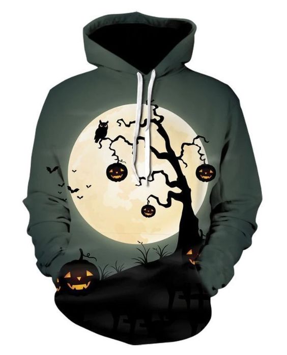 Halloween Moon Creepy Tree 3D All Over Print | For Men & Women | Adult | HP422-BehighStyle