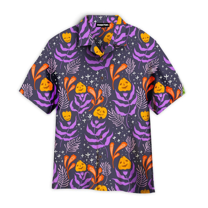 Halloween Pumkins Tropical Pattern Hawaiian Shirt | For Men & Women | HW2668-BehighStyle