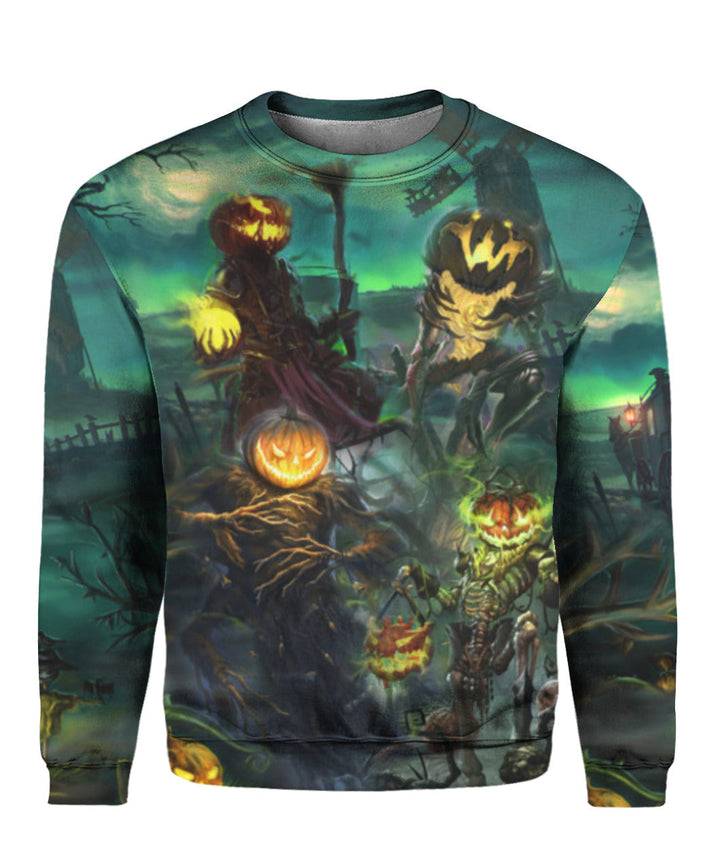 Halloween Pumpkin 3D All Over Print | For Men & Women | Adult | HP1833-BehighStyle