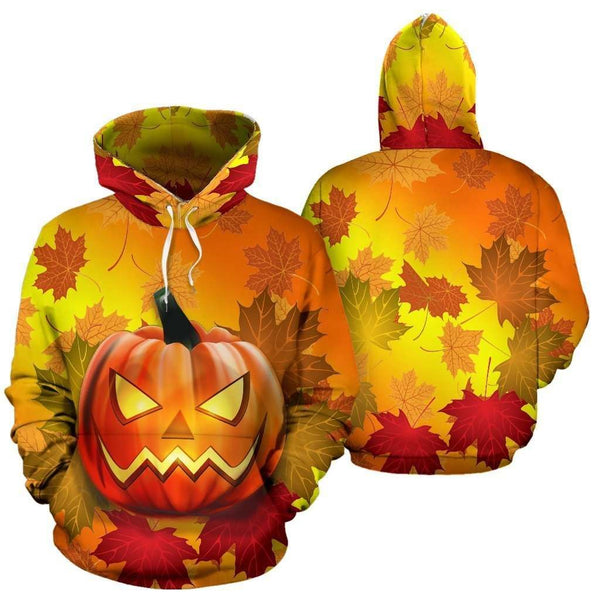 Halloween Pumpkin Maple Leaf 3D All Over Print | For Men & Women | Adult | HP1805-BehighStyle