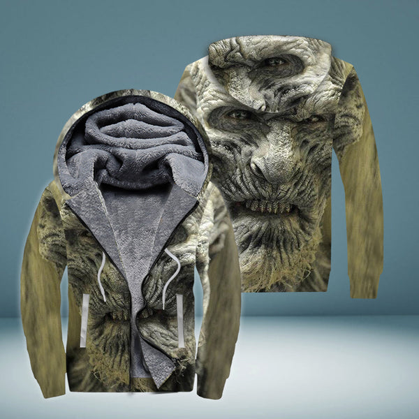 Halloween Scare Fleece Zip Hoodie All Over Print | FZ558