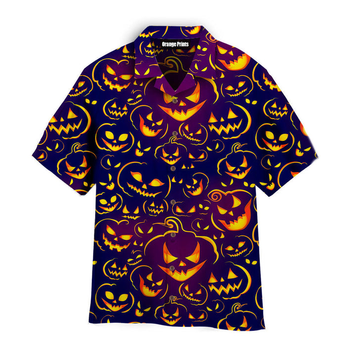 Halloween Scary Pumkin Ghost Hawaiian Shirt | For Men & Women | HW2582-BehighStyle