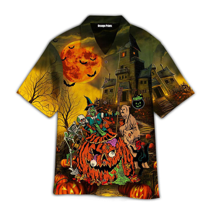 Halloween Screaming Hawaiian Shirt | For Men & Women | HW2638-BehighStyle