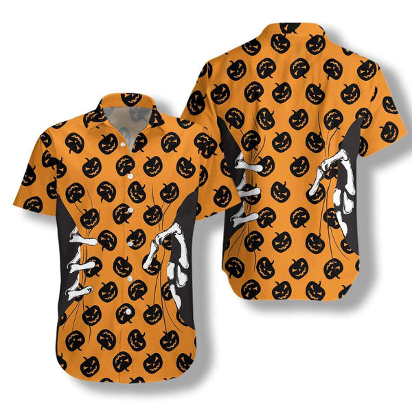 Halloween Skeleton Hand Hawaiian Shirt | HW2948