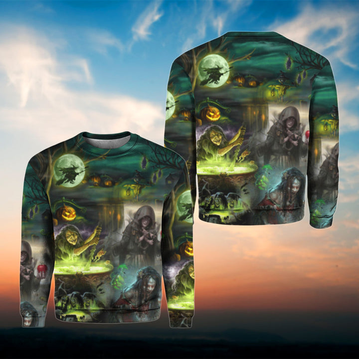 Halloween Witch House 3D All Over Print | For Men & Women | Adult | HP1823-BehighStyle